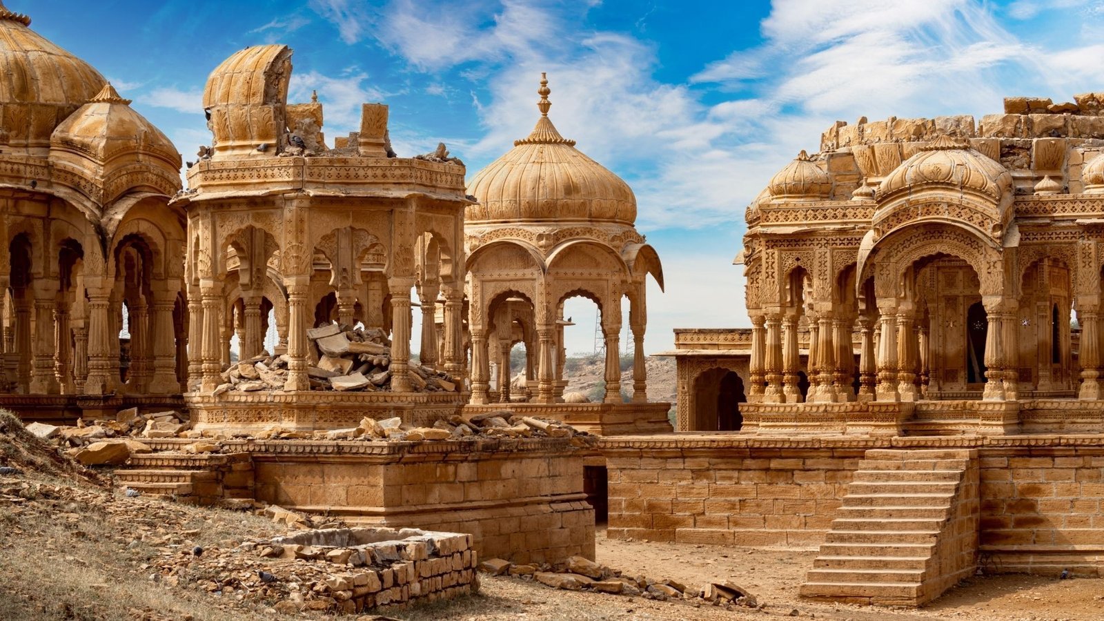 Royal cenotaphs at Bada Bagh Jaisalmer