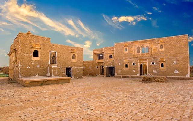 Abandoned houses at Kuldhara ghost village