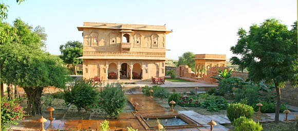 Mool Sagar garden and step well near Jaisalmer