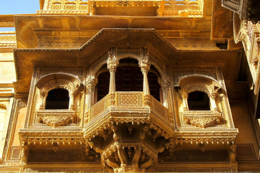 Patwon Ki Haveli carved facade
