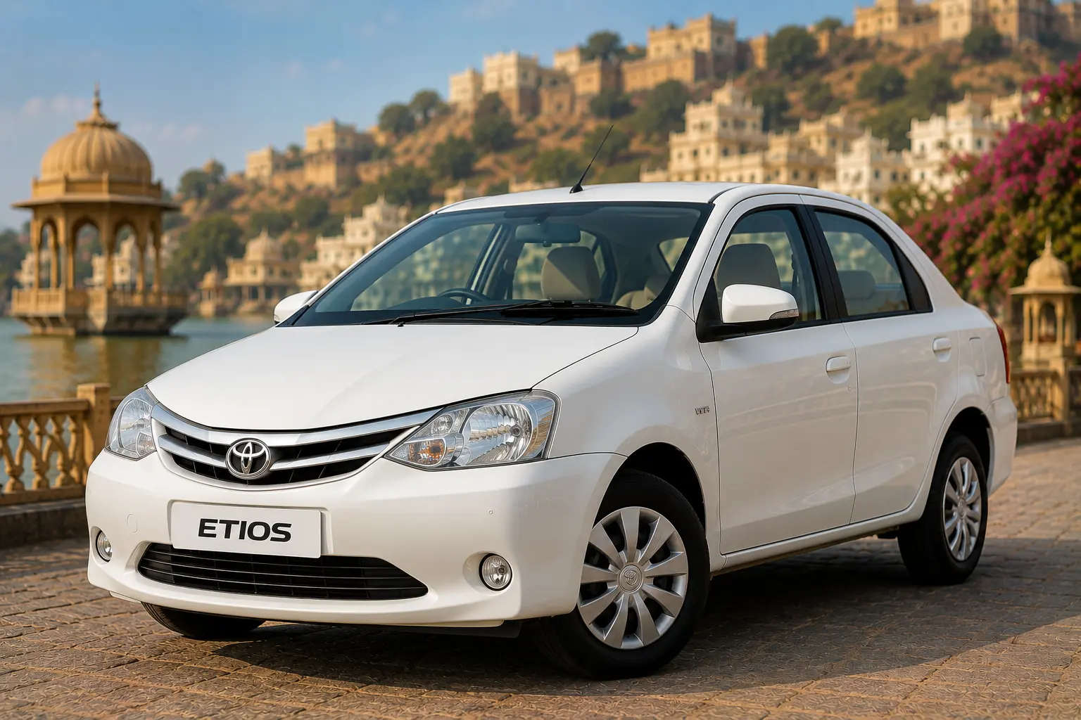 Toyota Etios taxi in Jaisalmer