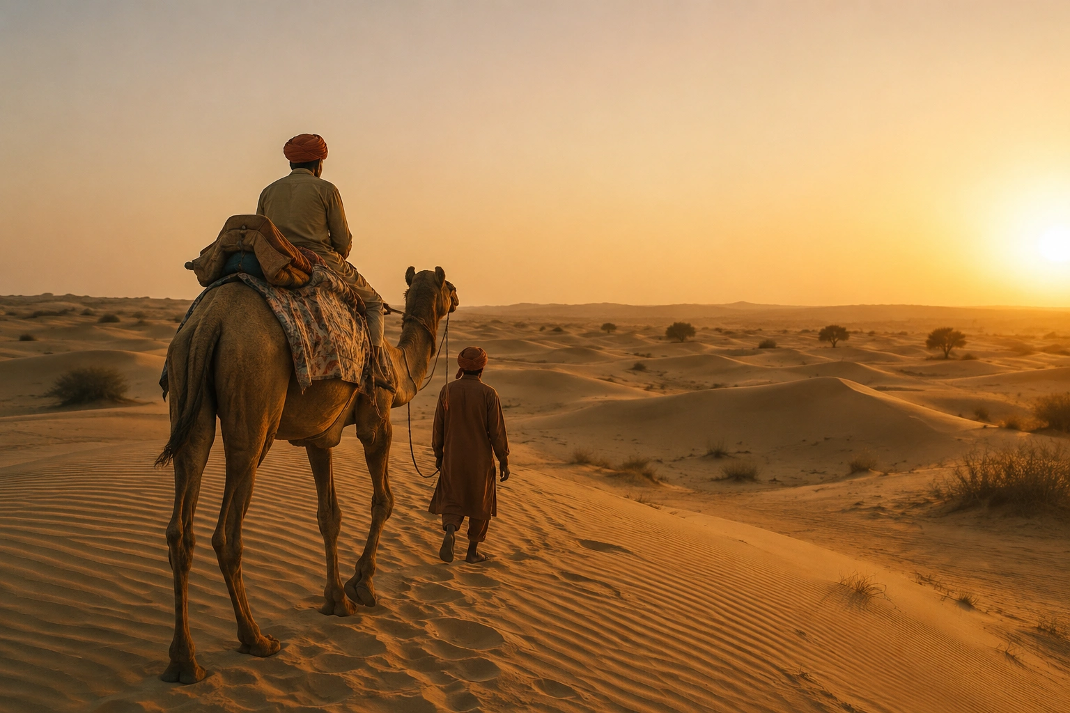 Sunrise in the Thar Desert